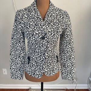 Stylish Black and White Women's Jacket